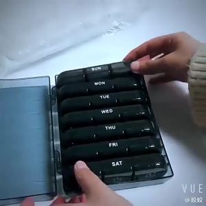 กล่องตลับยาพลาสติก ขนาดเล็ก จุของได้เยอะ 7 วัน พกพา ตลับยา ตลับใส่ยา