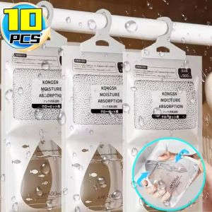 10Pcs Large Dehumidification Bags Moisture Absorber Hanging Bag Moldproof Wardrobe Antihumidity Bags Cupboard Cabinet Anti Damp Pouch