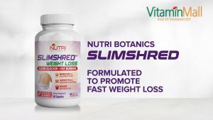 TWIN PACK - Nutri Botanics SlimShred Max Weight Loss Supplement - Block Carbs Lose Weight Fast Curb Appetite Boost Metabolism Effective Fat Burner