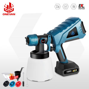 1000ML Cordless Paint Sprayer 1.0mm Electric Spray G un Household Paint Sprayer 3 Nozzle For Makita 18V Battery