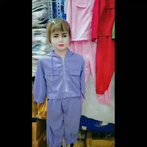 (LOLI-JKT) BS-404 STELAN ANAK CEWEK 5WARNA JAKET JOGER SIZE 90-150