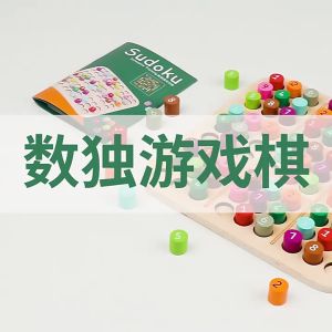 【READY STOCK】Wooden Sudoku Puzzle Board Colored Sudoku Board Game Set 数独游戏 (TOY73)