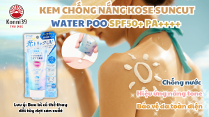 KEM CHỐNG NẮNG NÂNG TÔNG SÁNG DA KOSE SUNCUT SPF50+ PA++++ WATER POOF  (TUÝP 110GR)
