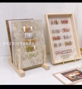 ชาร์จโชว์สีเล็บ แท่นโชว์ลายเพ้นท์เล็บ ลายหินอ่อน