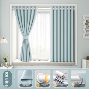 WEILAISHI | Lightproof No-drilling Curtains Small Window