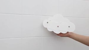 Rak Dinding 3 Gantungan Kamar Awan Gantungan Baju Hook Kamar Mandi