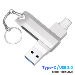 Jaster | TYPE-C USB Flash Drive 128GB USB-C Memory Stick Mini Metal Pen Drive 64GB Silver Pendrive 32GB Creative Business Gifts U Disk