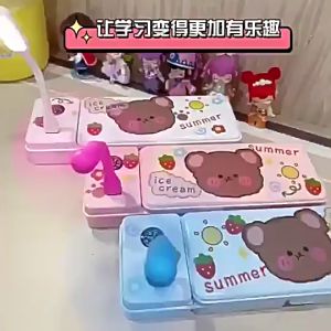 Hộp bút đa chức năng kèm đèn và quạt mới nhất 2023