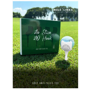MELELINKS Golf Spike Anti-Slice Tee Bullseye Design Hit the Ball More Accurately 4pcs Per Box