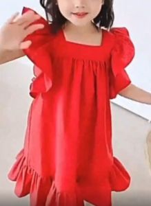 KYII Girl Dress New Summer Baby Chic Children Square Neck Dress kyii0031