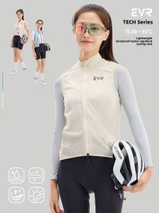 evr | EVR-Tech 2025 Womens Cycling Vest Reflective Windproof Waterproof Spring Autumn Style Sports Outdoor Gear Riding Jacket
