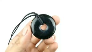 Natural Liontin Giok Afghanistan & Black Jade Tembus Senter Original