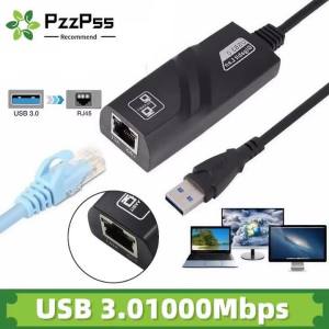 USB 3.0 & USB-C to RJ45 Gigabit Ethernet Adapter 1000Mbps Wired Network Card for PC MacBook Windows Laptops Tablets