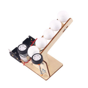 DIY automatic serve machine Steam science education toy kinetic energy transfer experimental pole educational prop
