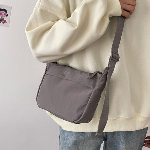 HuaXīJiā New Nylon Crossbody Bag Womens Casual Versatile Single Shoulder Bag Leisure Match Small Minority Backpack