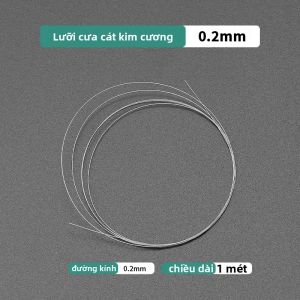 1PC 1M Lưỡi Cưa Cắt Dây Chuyên Nghiệp Cho Ngọc Kim Loại Dụng Cụ Cầm Tay Bằng Gốm Đường Kính 01mm-05mm
