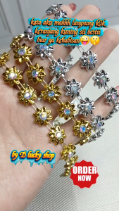 Diamond renteng aplikasi motif bunga Grade A Premium cangkang 3D per 50 cm