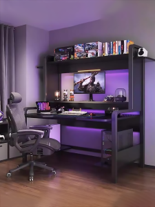 ZHENXUANGE | Multipurpose Desk for Desktop Computers Shelves