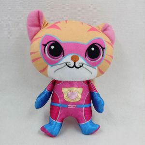 Super Kitty Team Crystal Super Soft Plush Toy Doll Blue Kitten Green Kitten Yellow Kitten Doll Childrens Toy Holiday Gift