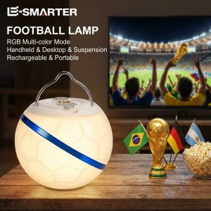 Rechargeable Outdoor Football Lighting Camping Emergency Light Warm Night Lamp for Home And Camping Portable Illumination