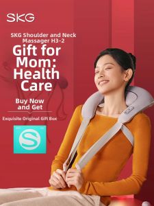 SKG | SKG Neck Massager Practical Birthday Gift High End Massage Device for Mom for Men for Women Shoulder Back Knocking Massage Belt