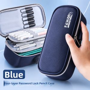 XUEDELE | Password Lock Multi-Function Large Capacity Storage Pencil Case 3 Layers