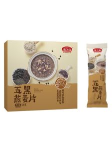 Nutritious Five Black Oats Instant Hot Cereal 320g Boxed Breakfast Beverage Satiety Meal Replacement Yanshi Fang Brand
