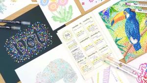 Kuretake | Japan Kuretake CLEAN COLOR DOT Dual Tip Markers 0.5mm Fine Tip And A Flexible Dot Tip For Journals Crafts Illustration