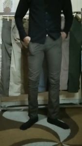 CELANA CHINO SLIMFIT COKLAT TUA MALMO IMPRESIF