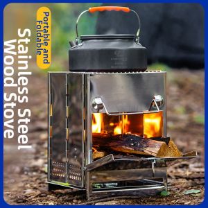 PATGEAR | Portable Foldable Stainless Steel BBQ Grill Charcoal Fire Pit