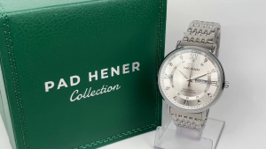 PAD HENER Regal Jam Tangan Pria Kantor Analog Anti Air Stainless Steel Tanggal 40mm Free Box