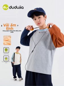 DUDUJIA | Áo Thun Dài Tay Chống Tĩnh Điện Cho Trẻ Em