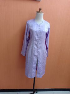 atasan kebaya modern wanita ungu muda pastel