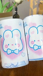 70 Pcs Rabbit Garbage Bag Drawstring Trash Bag With Rope Easy Pull Strong Bearing Plastik Sampah Murah Bertali 抽绳兔子垃圾袋