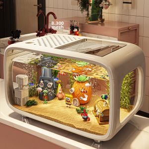 MLZH | Decorative Aquarium Transparent Covered 1 Unit
