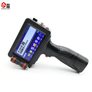 Shenglong handheld inkjet printer egg inkjet code printing batch number printing production date printing quick drying typewriter digital text pattern inkjet