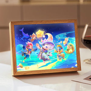 Yuan Meng Zhi Xing อนิเมะตัวละครค้างคาวรูปปั้นสุดสร้างสรรค์ ไฟตั้งโต๊ะประดับตกแต่ง ของขวัญวันเกิดที่สร้างสรรค์สำหรับแฟนๆ อนิเมะ