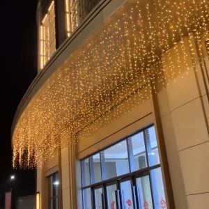 Lampu Tirai Tumbler LED Lampu Tumblr Tirai LED 4M 96Leds 8 Modes Lampu Tumbler LED Tirai Dekorasi Hias Natal Twinkle Light LED Lampu PEsta Fairy Curtain String Light