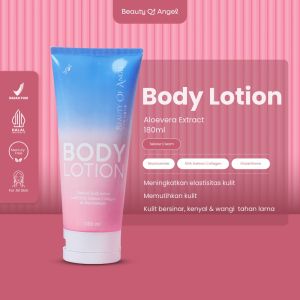 pemutih kulit seluruh badan BPOM Original Body Lotion BOA With Collagen Niacinamide & Aloevera Extract Pencerah Kulit Aroma Bubble Gum Beauty of Angel