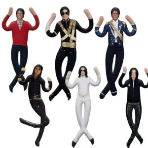 DUODUOBAO | New Style Michael Jackson Cosplay Prop Doll Plush Stuffed Figure Dolls Room Decoration Abstract Joint Mobility Props Gift