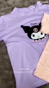 Kaos atasan Sanrio Kuromi Aank Perempuan Berry Bee Tshirt anak Perempuan Usia 2-11 Tahun