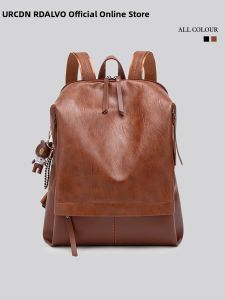 URCDN RDALVO | Soft Leather Large Capacity Convenient for Laptop Backpack