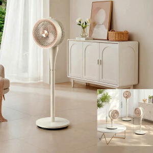 Midea | Strong Airflow Quiet Rotating Desk and Stand Fan