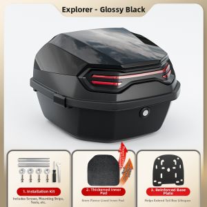 WANSLO | Universal Large Capacity Motorcycle Tail Box for Scooter & E-bike