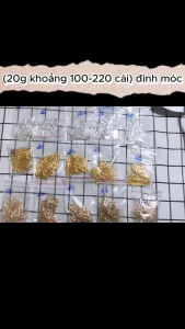 (20 gram khoảng 100-220 cái) Đinh móc nguyên liệu làm trâm cài tóc Nguyên liệu làm trang sức cổ trang