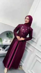 SAHARA Gamis Lebaran 2026 Dress Janggan Busui Friendly Gaun Pesta Velvet Mix Brukat Premium