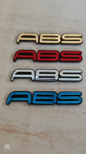 Sticker Emblem ABS Timbul Motor 3D 2 pcs