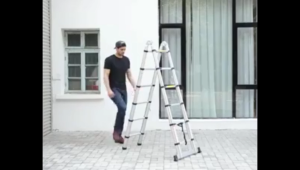 DIY telescopic ladder/A-type foldable multi-functional thickened ladder aluminum alloy ladder adjustable multifunctional ladder household ladder portable ladder