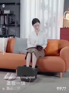 SG Fast Delivery Automatic Foot Massage Foldable Electric Foot Bath Bucket Portable Remote Control Constant TEMP