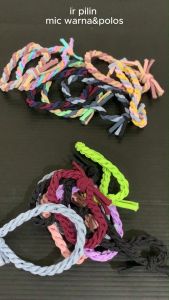 STIPA Ikat Rambut Kepang Pilin Kuncir Kunciran Karet Donat Elastic Braid Hair Band Accessories Wanita Anak PILIN LZ